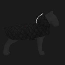 Дощовик-накидка з капюшоном для собак WAUDOG Clothes, малюнок "Луска", XS, А 26-29 см, B 32-41 см, С 21-26 см