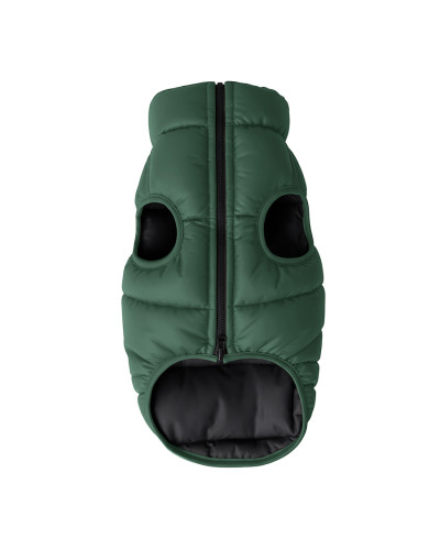 Курточка для собак WAUDOG Re-clothes двостороння, M45, A 42-45, B 62-64, C 35-38, смарагдовий