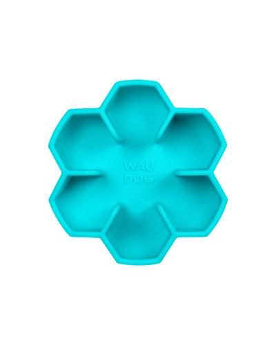 Миска для повільного харчування WAUDOG Silicone, 450 мл, блакитний