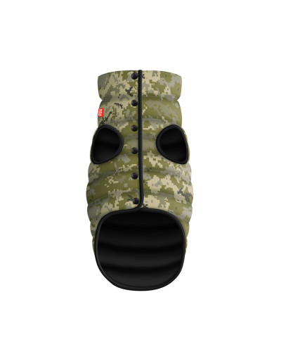 Курточка для собак WAUDOG Clothes, малюнок "Мілітарі", S35, В 47-50 см, С 30-33 см