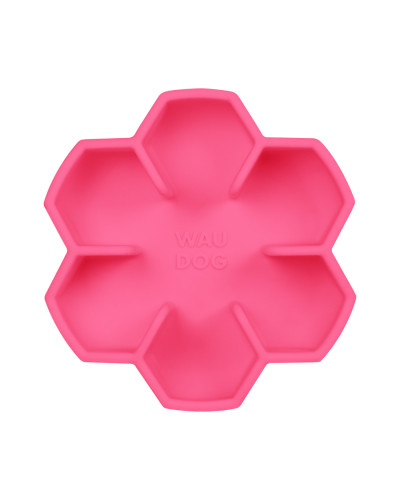 Миска для повільного харчування WAUDOG Silicone, 750 мл, рожевий