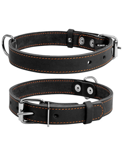 Нашийник "CoLLaR" одинарний (ширина 35мм, довжина 48-63см) чорний