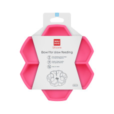 Миска для повільного харчування WAUDOG Silicone, 450 мл, рожевий