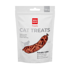 Ласощі для котів WAUCAT Treats "Кролячі смужки, 100 г