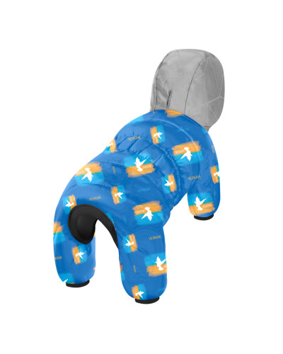 Комбінезон для собак WAUDOG Clothes малюнок "Прапор", L55, В 77-79 см, С 47-50 см