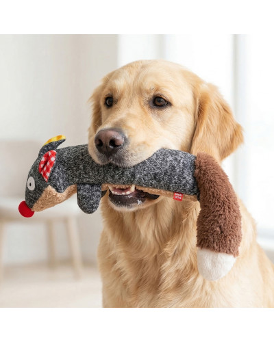 Іграшка для собак WAUDOG Fun Plush Єнот, трикотаж, Ш 7 см, Д 24 см, L