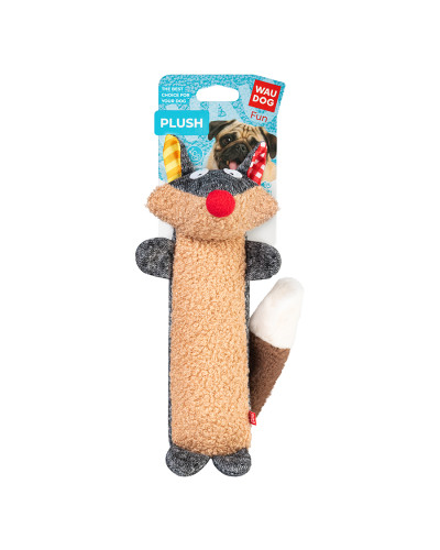Іграшка для собак WAUDOG Fun Plush Єнот, трикотаж, Ш 7 см, Д 24 см, L