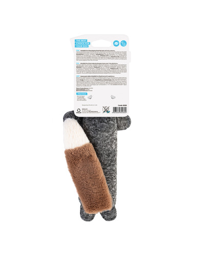 Іграшка для собак WAUDOG Fun Plush Єнот, трикотаж, Ш 7 см, Д 24 см, L