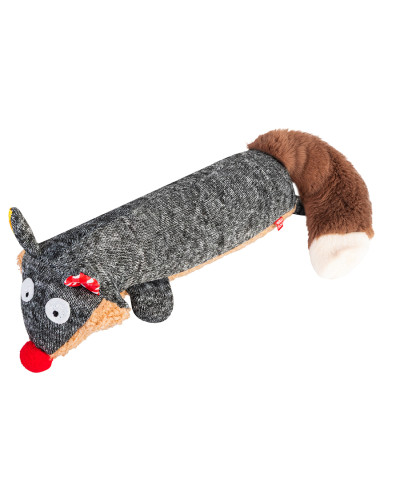 Іграшка для собак WAUDOG Fun Plush Єнот, трикотаж, Ш 7 см, Д 24 см, L