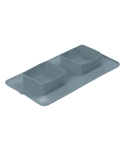 Миска складана WAUDOG Silicone,385х230х50 мм сірий