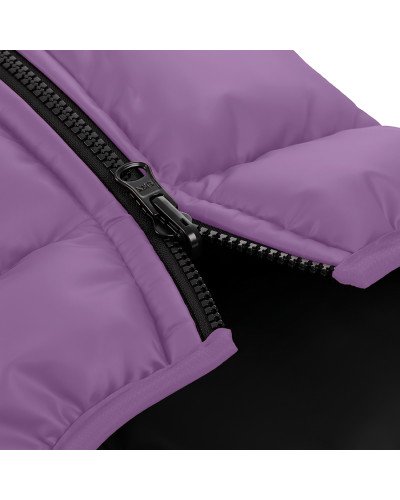 Курточка для собак WAUDOG Re-clothes двостороння, M40, A 38-40, B 63-66, C 39-42, бузковий