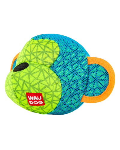 Іграшка для собак WAUDOG Fun, "Мавпа", Ш 16 см, Дл 10 см блакитний