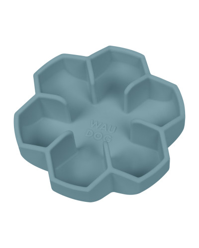 Миска для повільного харчування WAUDOG Silicone, 750 мл, сірий