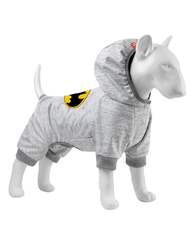 Комбінезон для собак WAUDOG Clothes малюнок "Бетмен лого", софтшелл, M47, B 64-70 см, С 44-50 см