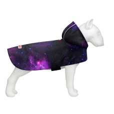 Дощовик-накидка з капюшоном для собак WAUDOG Clothes, малюнок "NASA21", S, А 32-35 см, B 41-52 см, С 26-33 см