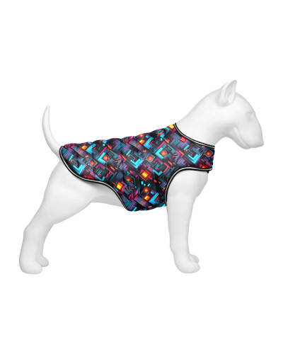 Курточка-накидка для собак WAUDOG Clothes, малюнок "Нескінченні світи", XS, А 26 см, B 33-41 см, С 18-26 см