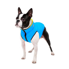 Двостороння курточка AiryVest для собак , розмір XS 22, жовто-блакитна