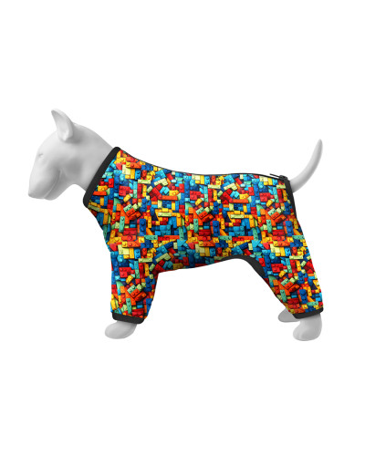 Вітровка для собак WAUDOG Clothes, малюнок "Блоки", S40, В 56-59 см, С 37-40 см