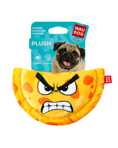 Іграшка для собак WAUDOG Fun Plush Чебурек, плюш, Ш 20 см, Д 13 см