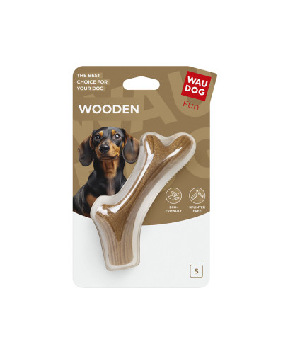 Іграшка для собак WAUDOG Fun Wooden Ріг, S, 14 см