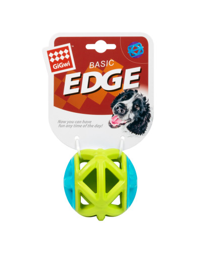 Іграшка для собак М'яч GiGwi Basic EDGE, салатовий, гума, 9 см