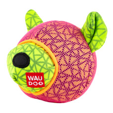 Іграшка для собак WAUDOG Fun, "Ведмідь", Ш 12 см, Д 11 см рожевий