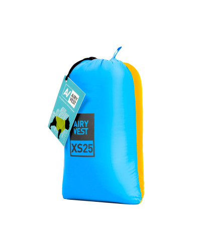 Двостороння курточка AiryVest для собак , розмір XS 25, жовто-блакитна