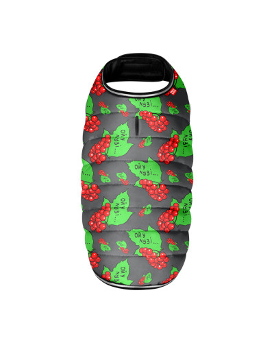 Куртка-накидка для собак WAUDOG Clothes, малюнок "Калина", XL, А 47 см, B 68-80 см, С 42-52 см