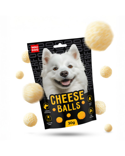 Ласощі для собак WAUDOG Treats Хрусткі сирні кульки, 30 г