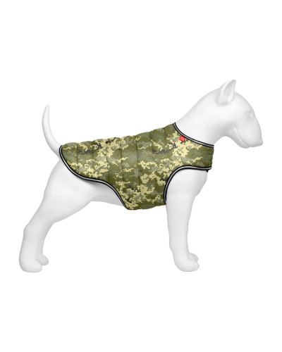 Куртка-накидка для собак WAUDOG Clothes, малюнок "Мілітарі", XXS, А 23 см, B 29-36 см, С 14-20 см