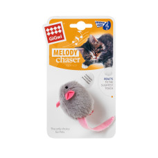 Іграшка для котів Мишка з електронним чипом GiGwi Melody chaser, штучне хутро, 6 см