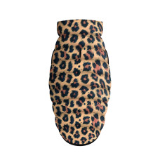 Курточка для собак WAUDOG Clothes малюнок "Леопард", XS22, В 33-36 см, С 19-22 см