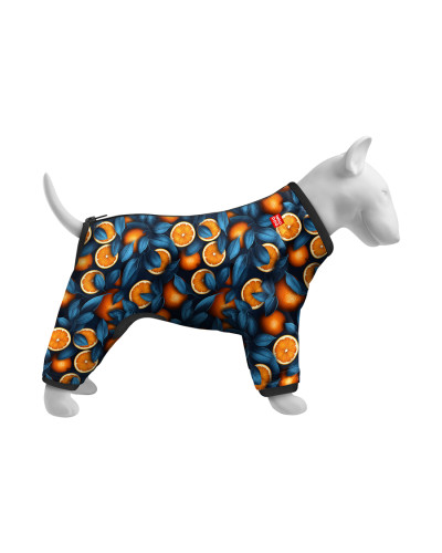Вітровка для собак WAUDOG Clothes, малюнок "Апельсини", L55, В 77-79 см, С 50-55 см