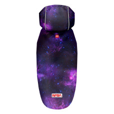 Дощовик-накидка з капюшоном для собак WAUDOG Clothes, малюнок "NASA21", XXS, А 23-26 см, B 30-36 см, С 15-20 см