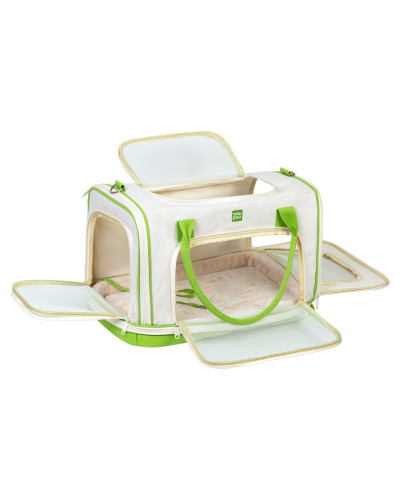 Сумка-переноска для котів та дрібних порід собак WAUDOG Relax Eco, 47x30x28 см, до 8 кг