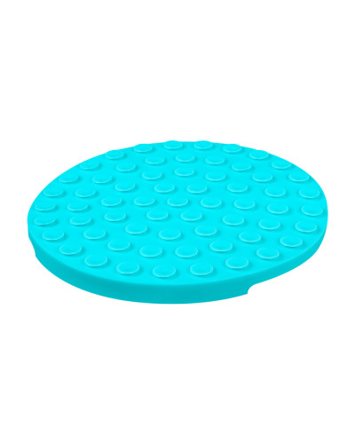 Килимок для злизування і повільного харчування WAUDOG Silicone, 211х211х30 мм, блакитний