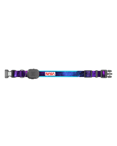 Нашийник для собак з підсвічуванням WAUDOG LED, NASA21, Type-C, S-M, Ш 25 мм, Дов 31-45 cm