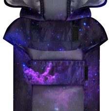 Дощовик-накидка з капюшоном для собак WAUDOG Clothes, малюнок "NASA21", XXS, А 23-26 см, B 30-36 см, С 15-20 см