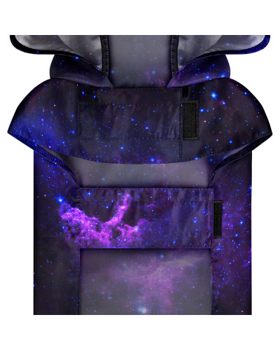 Дощовик-накидка з капюшоном для собак WAUDOG Clothes, малюнок "NASA21", XXS, А 23-26 см, B 30-36 см, С 15-20 см