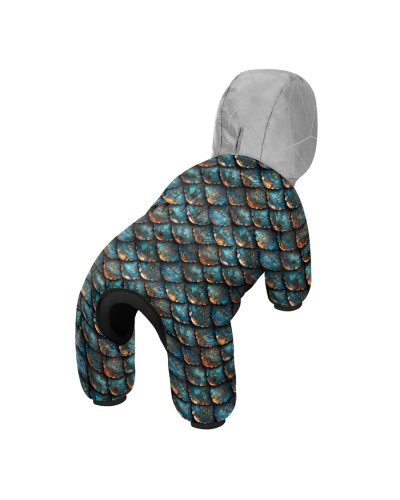 Комбінезон для собак WAUDOG Clothes малюнок "Луска", S40, В 58-61 см, С 33-38 см