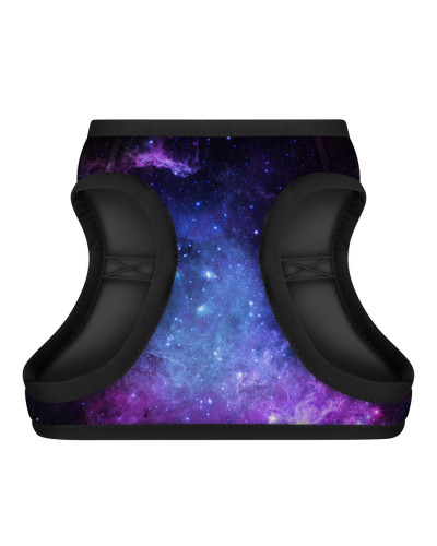 Шлея для собак м'яка WAUDOG Clothes з QR-паспортом, малюнок "NASA21", XS1 B 24-27 см, C 18-20 см