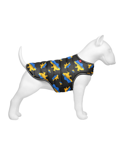 Куртка-накидка для собак WAUDOG Clothes, малюнок "Дім", XL, А 47 см, B 68-80 см, С 42-52 см