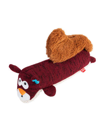Іграшка для собак WAUDOG Fun Plush Білка, трикотаж, Ш 5 см, Д 18 см, M