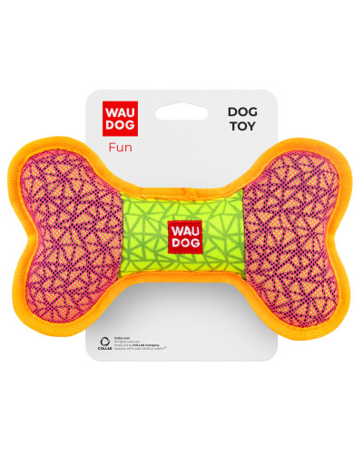 Іграшка для собак WAUDOG Fun, "Кістка", Ш 20 см, Д 12 см рожевий