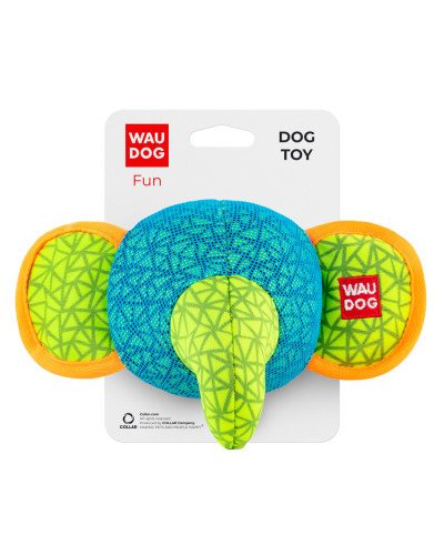 Іграшка для собак WAUDOG Fun, "Слон", Ш 20 см, Д 14 см блакитний