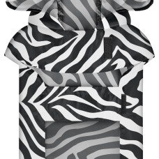 Дощовик-накидка з капюшоном для собак WAUDOG Clothes, малюнок "Зебра", XL, А 55-61 см, B 68-80 см, С 42-52 см