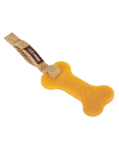 Іграшка для собак Велика кістка GiGwi Gum Gum, екогума, джут, 24 см
