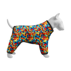 Вітровка для собак WAUDOG Clothes, малюнок "Блоки", XS22, В 30-34 см, С 19-21 см