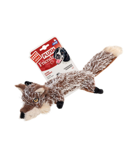 Іграшка для собак Вовк з пищалками GiGwi Plush Friendz, текстиль, 37 см