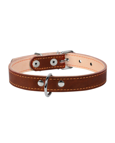 Нашийник "CoLLaR подвійний (ширина 14мм, довжина 27-35см) коричневий